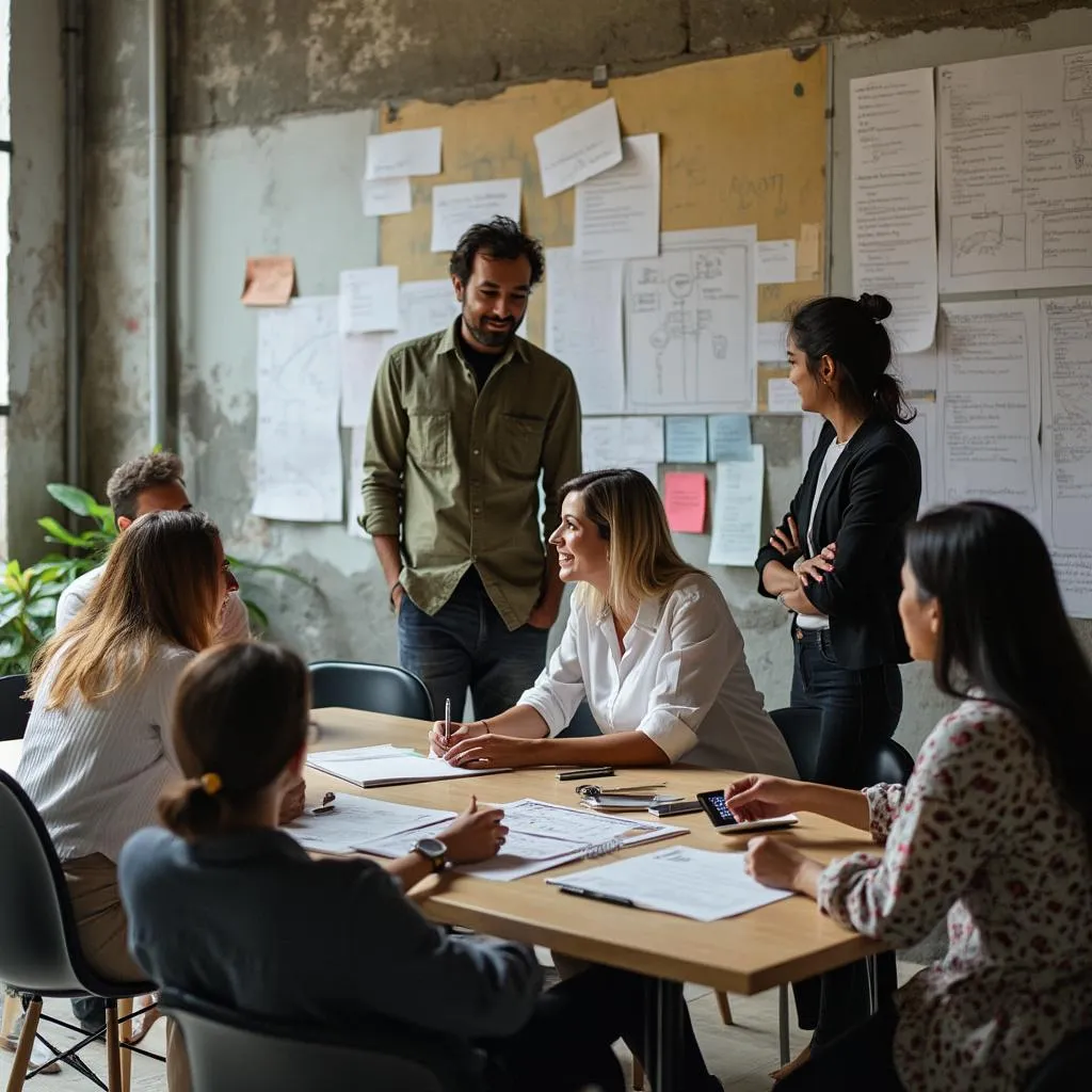 Equipo de ConBiz Colombia en sesión estratégica