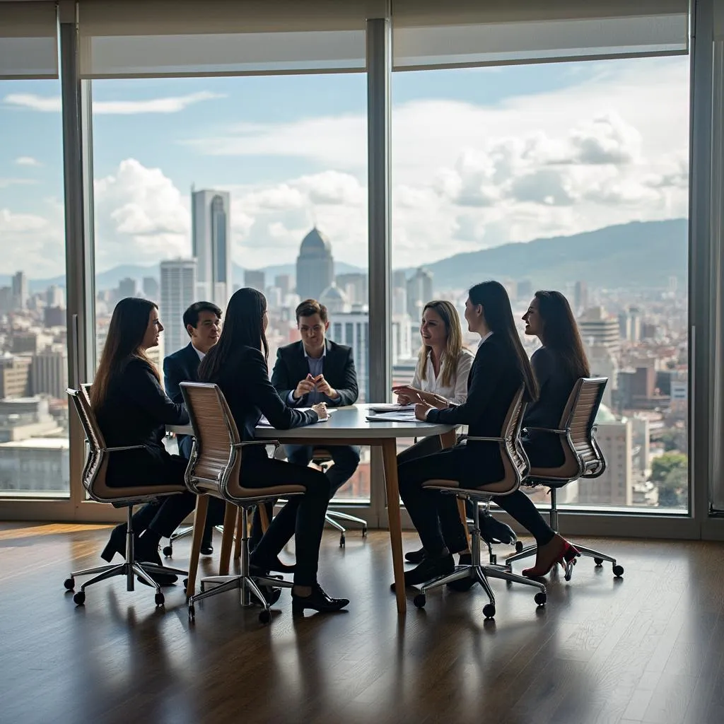 Equipo de ConBiz Colombia en oficina principal